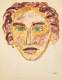 Kopf des Apostels Johannes by Emil Nolde, 1909, Watercolor, sold Jun 2017