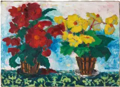 Emil Nolde, Begonien (Rot und Gelb), 1929, Öl auf Leinwand