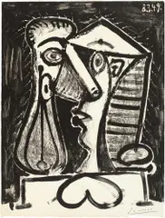 Figure composée. I by Pablo Picasso, 1949, Lithographie 8. März, sold Jun 2017