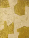 Serge Poliakoff, Jaune, 1962, Öl auf Leinwand