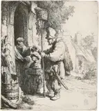Der Rattengiftverkäufer by Rembrandt Harmensz van Rijn, 1632, Radierung, sold Jun 2017