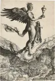 Albrecht Durer, Nemesis – Das grosse Glück, 1501, Kupferstich Um