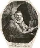 Jan Uytenbogaert, Prediger der Remonstranten by Rembrandt Harmensz van Rijn, 1635, Radierung, sold Jun 2017
