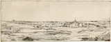 Rembrandt Harmensz van Rijn, Panorama von Bloemendaal mit dem Landgut von Saxenburg und einer Ansicht von Haarlem – Das Goldwiegerfeld