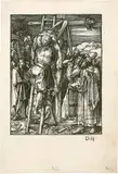 Die Kreuzabnahme by Albrecht Durer, 1509–1510, Blatt 27 der Folge «Die kleine Holzschnittpassion» Holzschnitt Um, sold Jun 2017