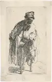 Rembrandt Harmensz van Rijn, Der Stelzfuss – Bettler mit einem Holzbein