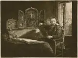 Abraham Francen, Apotheker by Rembrandt Harmensz van Rijn, 1657, Radierung, Kupferstich und Kaltnadel Um, sold Jun 2017