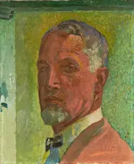 Selbstbildnis by Cuno Amiet, 1917, Oil on canvas, sold Jun 2017
