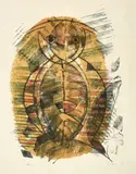 Max Ernst, Hibou-Arlequin, Farbige Lithographie