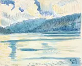 Cuno Amiet, Thunersee mit Blick auf Interlaken