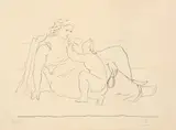 Femme et enfant by Pablo Picasso, Lithographie, sold Jun 2017