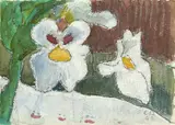 Cuno Amiet, Orchideen in der Stube