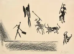 Corrida by Pablo Picasso, Lithographie, sold Jun 2017