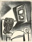 Hibou à la chaise by Pablo Picasso, 20 January 1947, Lithograph on Arches wove paper with watermark, sold Jun 2017