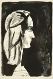 Profil au fond noir by Pablo Picasso, Lithographie, sold Jun 2017