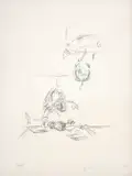 La Mère de l’artiste lisant sous la lampe à Stampa I by Alberto Giacometti, Lithographie, sold Jun 2017