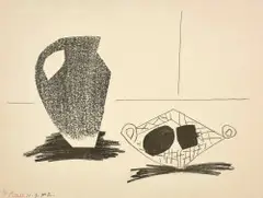 Nature morte au pot de grès by Pablo Picasso, Lithographie, sold Jun 2017