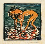 Giovanni Giacometti, Fanciulli nel lago – Alberto und Diego am Silsersee