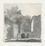 Giorgio Morandi, Paesaggio (Chiesanuova), 1924, etching