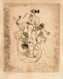 Georges Braque, La Théogonie d’Hésiode, Blatt V der «Suite Vollard» Radierung