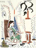 Jaime Sabartés. Dans l’Atelier de Picasso by Pablo Picasso, Paris, Fernand Mourlot, 1957 In losen Bogen, in Orig.-Umschlag mit 2 farbigen Lithographien und Orig.-Umschlag der Suite, sold Jun 2017