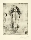 Marc Chagall, La Violoniste, Radierung