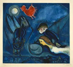 Aleko by Marc Chagall, Farbige Radierung, sold Jun 2017
