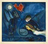 Marc Chagall, Aleko, Farbige Radierung