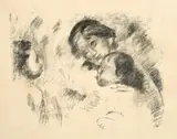 Une mère et deux enfants by Pierre-Auguste Renoir, Lithographie, sold Jun 2017