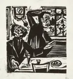 Der Briggel – Die Brüder by Ernst Ludwig Kirchner, Holzschnitt, sold Jun 2017