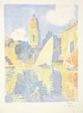 Paul Signac, Saint-Tropez: Le Port, 1897-1898, Colour lithograph