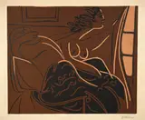 Deux femmes au réveil by Pablo Picasso, Farbiger Linolschnitt, sold Jun 2017