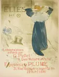 Elles – Plakat für die Ausstellung von April 1896 by Henri de Toulouse-Lautrec, Farbige Lithographie, sold Jun 2017