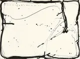 Sam Francis, Untitled 1961, Rohrfeder und Feder in Tusche
