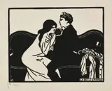 Félix Vallotton, La belle épingle, Holzschnitt