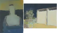 Ohne Titel by Pius Fox, Öl auf Ölkarton, sold Apr 2020
