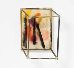 Max Frintrop, Ohne Titel, 2010, Wandobjekt (Assemblage) auf Leinwand
