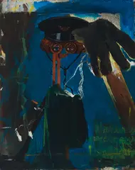 "Eremit" by Martin Galle, 2010, Öl auf Leinwand, sold Apr 2020