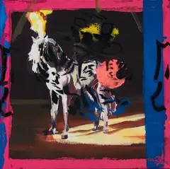 "Arena" by Martin Galle, 2010, Öl auf Leinwand, sold Nov 2020