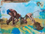 Martin Galle, "Wühler", 2007, Öl auf Leinwand