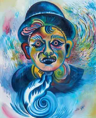 "Ebenbild" by Sebastian Gögel, 2013, Öl auf Leinwand, sold Oct 2019