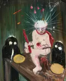 Philip Grözinger, "Lets spend the night together", 2011, Öl und Acryl auf Leinwand
