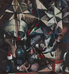 Sten Gutglück, LSD 25, 2011, Eitempera auf Papier