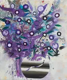 Christian Achenbach, "Purple Haze", 2009, Öl, Lack und Effektpigment auf Leinwand