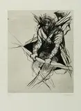 Stella Hamberg, Ohne Titel (aus der Serie Figur 2), 2010, Vernis mou auf Bütten