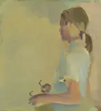 Gabi Hamm, Augen-Blick, 2012, Öl auf Sperrholz