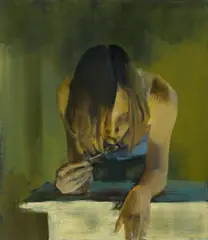 Gabi Hamm, Ohne Titel #18/04, 2004, Öl auf Holz