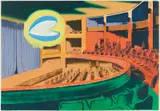 Tilo Baumgartel, Sandbank, 2002, Öl auf Papier