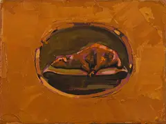 Katrin Heichel, "Lamm", 2005, Öl auf Leinwand