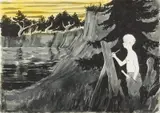 Tilo Baumgartel, Epido, 2011, Tusche und Pastell auf Papier